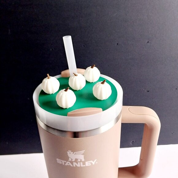 Stanley Tumbler Lid Topper Halloween Pumpkin Patch - Picture 3 of 5